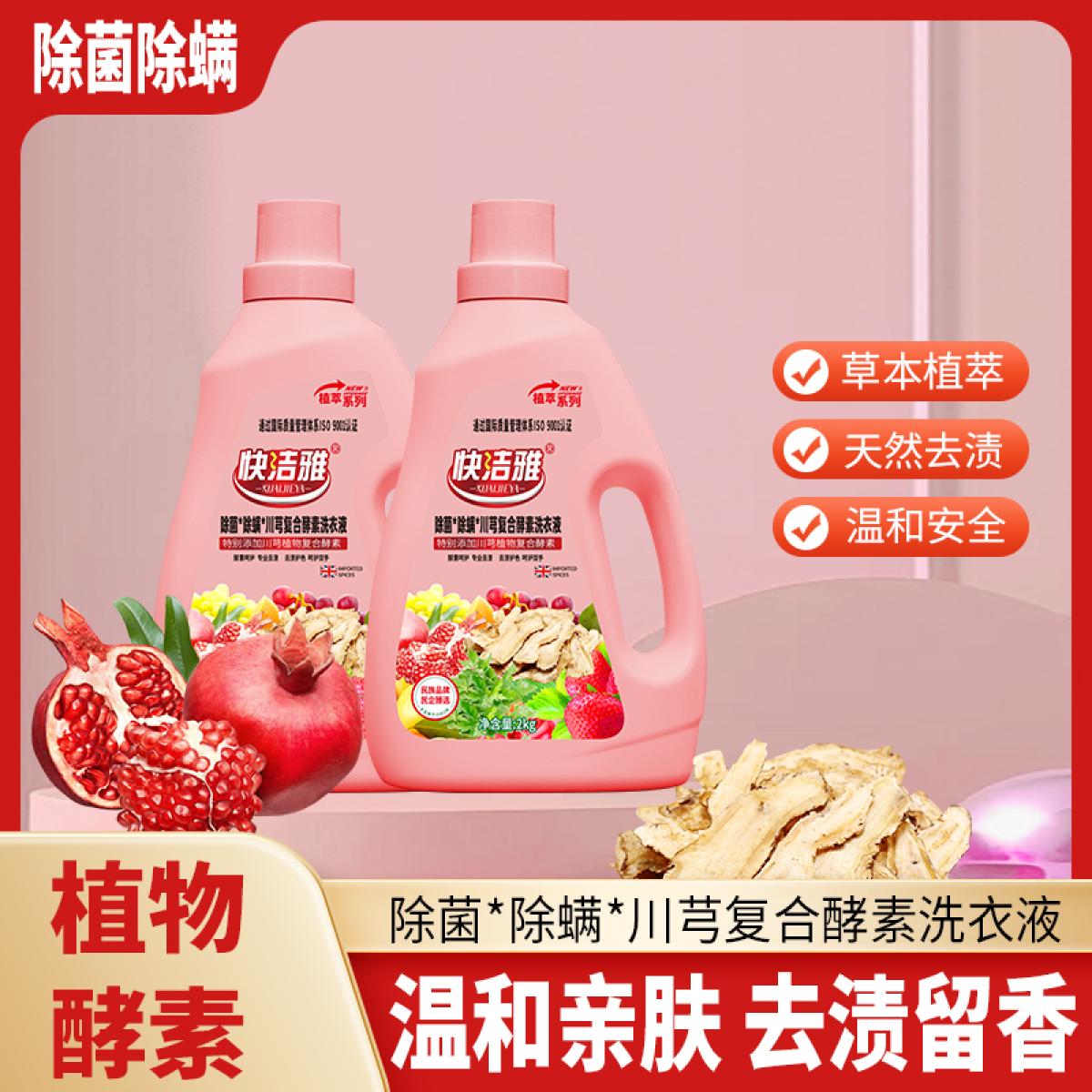 快洁雅除菌除螨川芎复合酵素洗衣液2kg